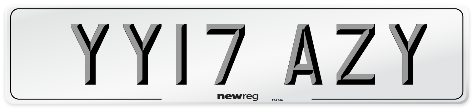 YY17 AZY Number Plate from New Reg